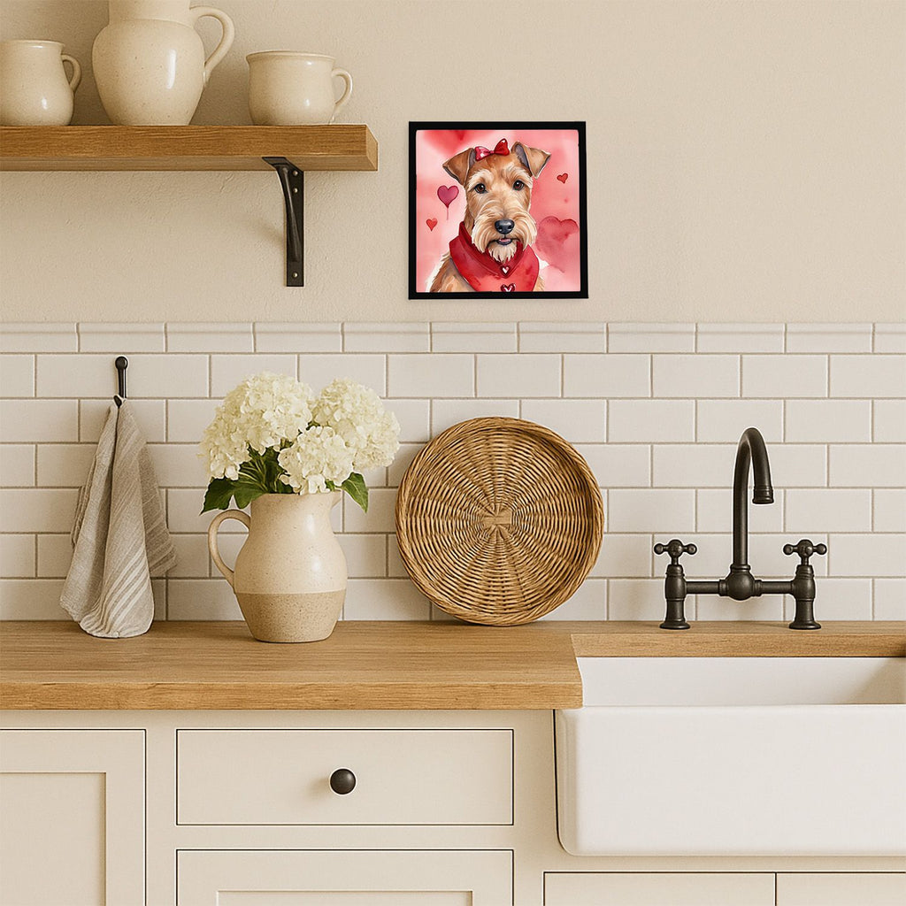 Irish Terrier My Valentine Framed Wall Print