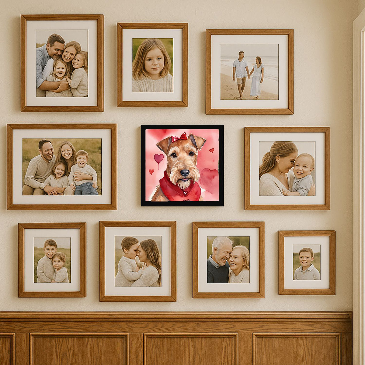 Irish Terrier My Valentine Framed Wall Print