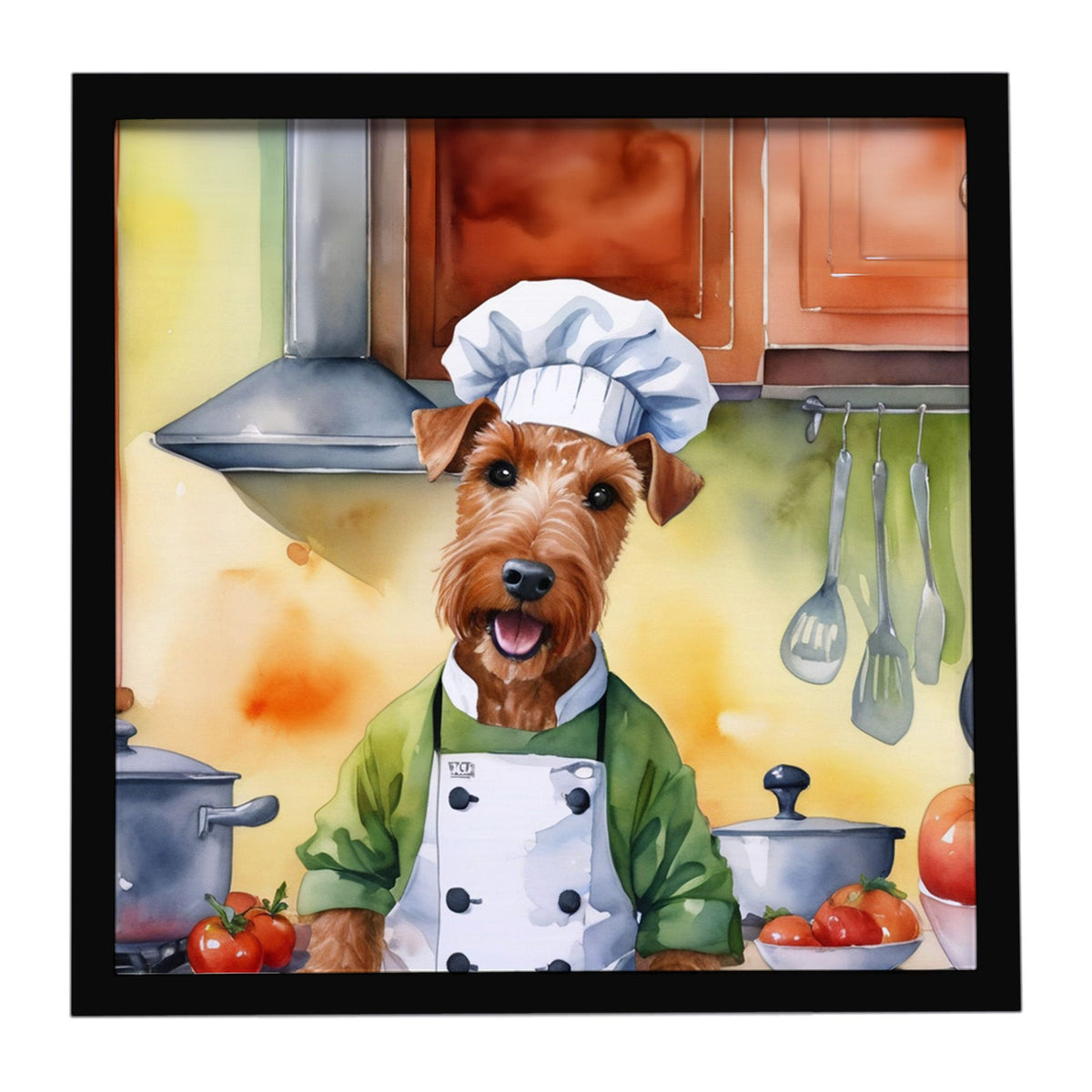 Irish Terrier The Chef Framed Wall Art