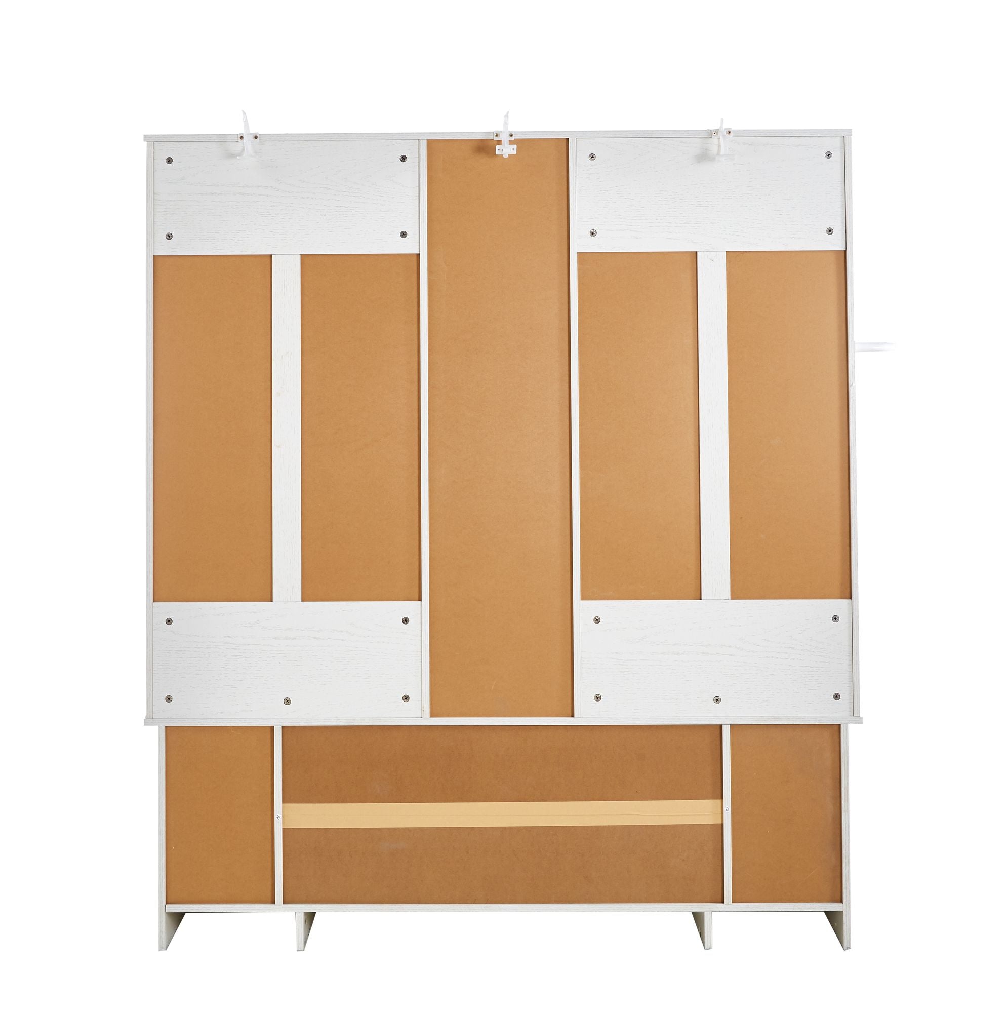 3-in-1 Entryway Hall Tree with Bench and Shoe Storage