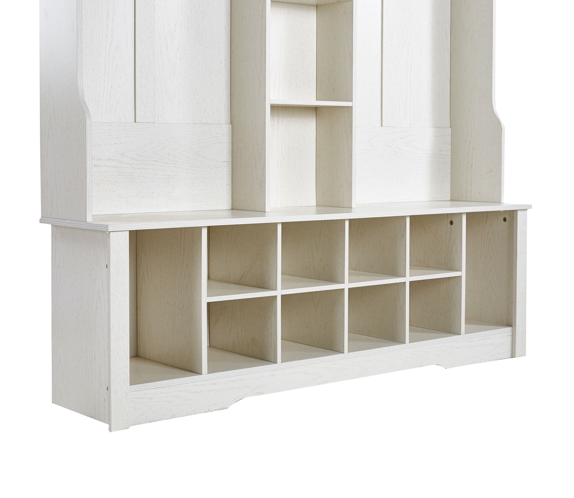 3-in-1 Entryway Hall Tree with Bench and Shoe Storage