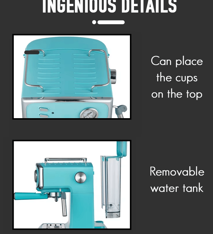 Semi-Automatic Italian-Style Espresso Machine