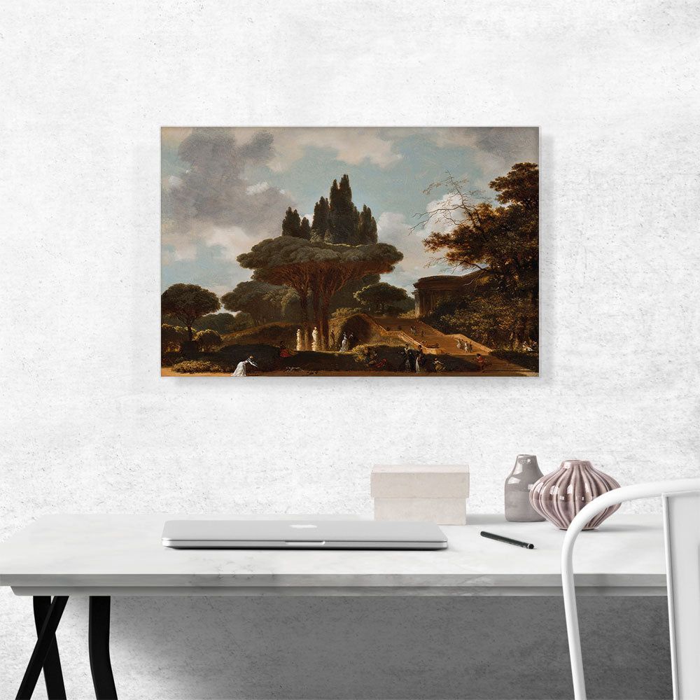 Italian Landscape With Stairs Wall Art
