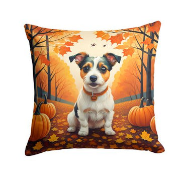 Jack Russell Terrier Fall Decorative Throw Pillow