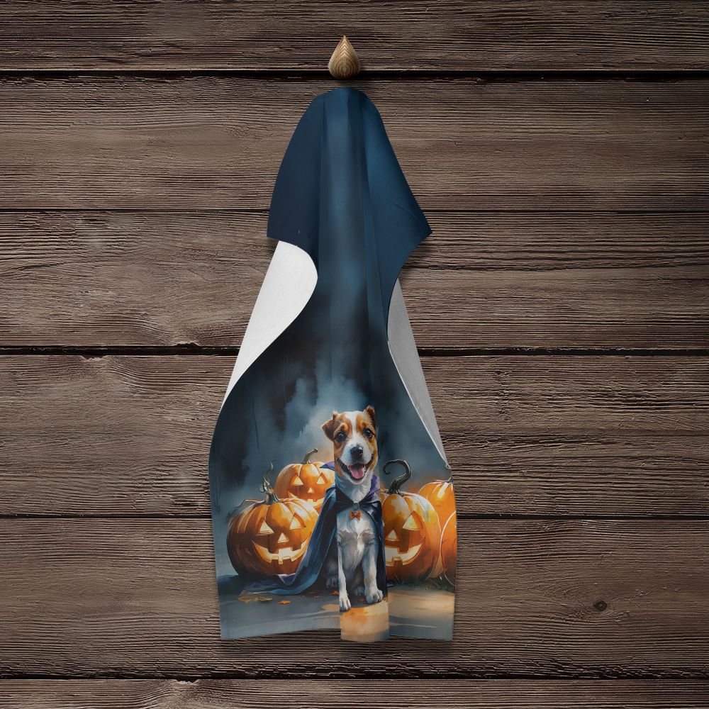 Halloween Kitchen Towel – Plush Velour Front, Absorbent Cotton Terry Back