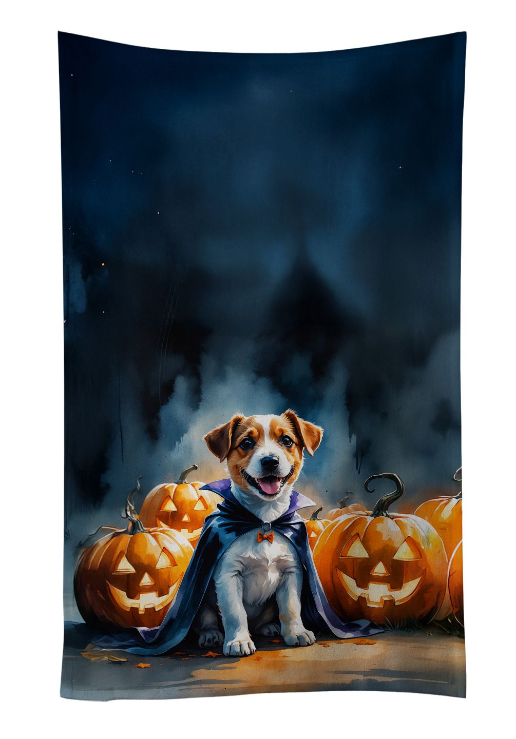 Halloween Kitchen Towel – Plush Velour Front, Absorbent Cotton Terry Back