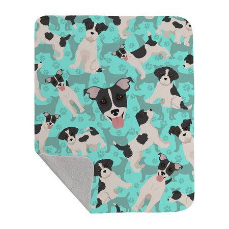 Jack Russell Terrier Artwork Quilted Throw Blanket