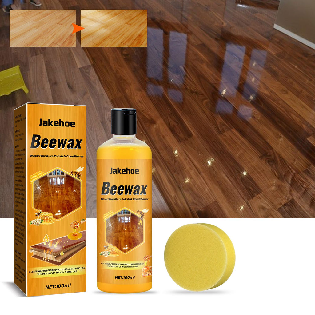 Wood Floor Cleaner & Polish - Removes Stains, Smooths Scratches, Restores Shine