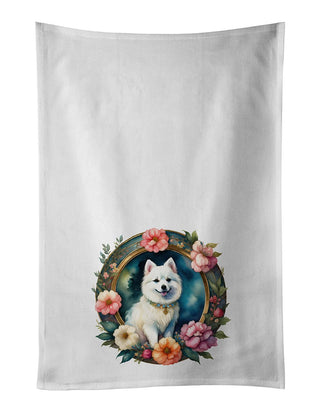 Artistic White Kitchen Towel Set of 2 – Decorative Hand Towels