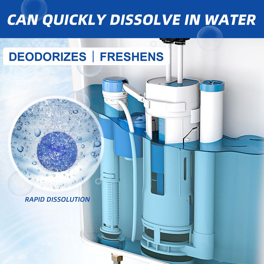 Automatic Toilet Bowl Cleaner Tablets - Descaling & Deodorizing Fresh Scent
