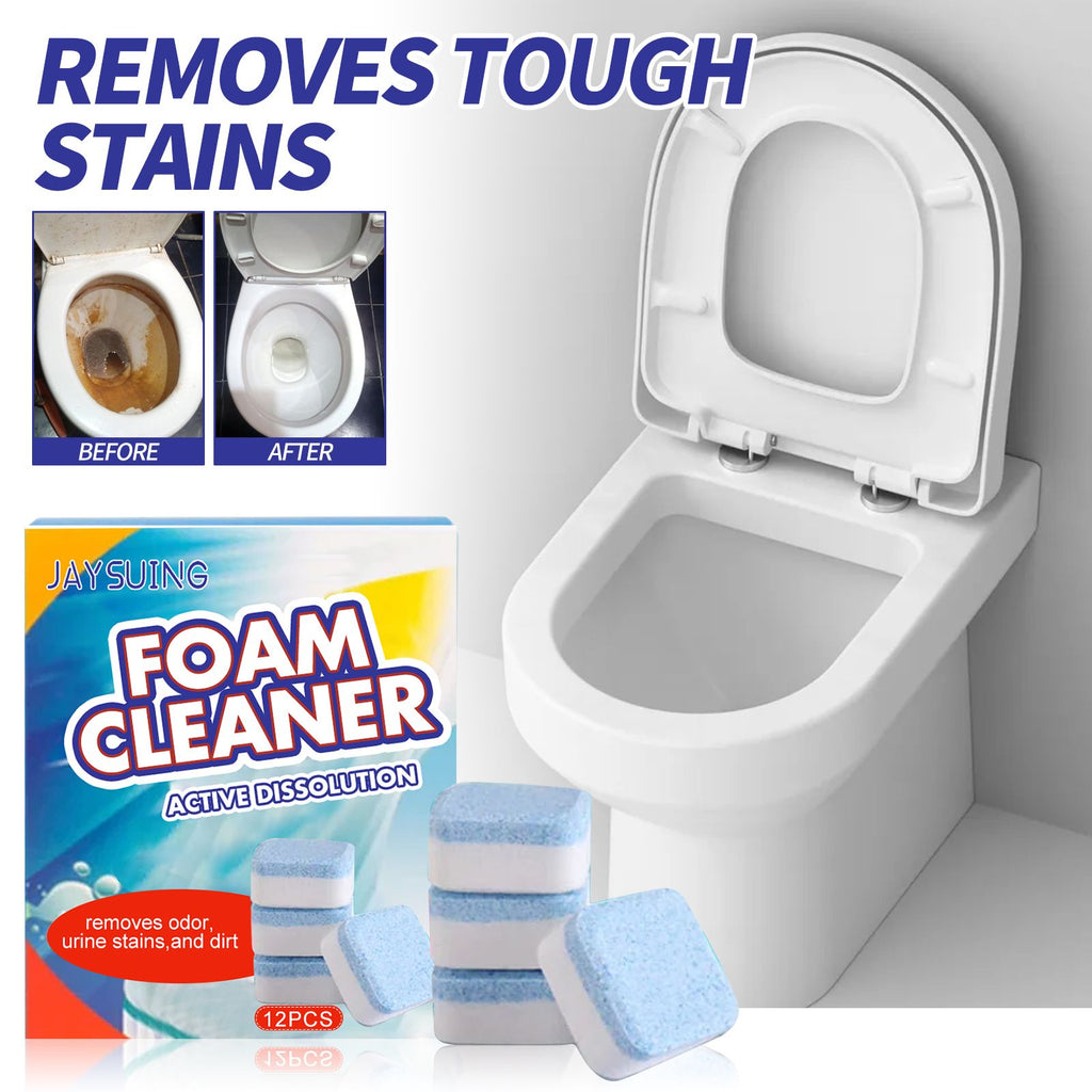 Jaysuing Lemon-Scented Toilet Cleaner Tablets