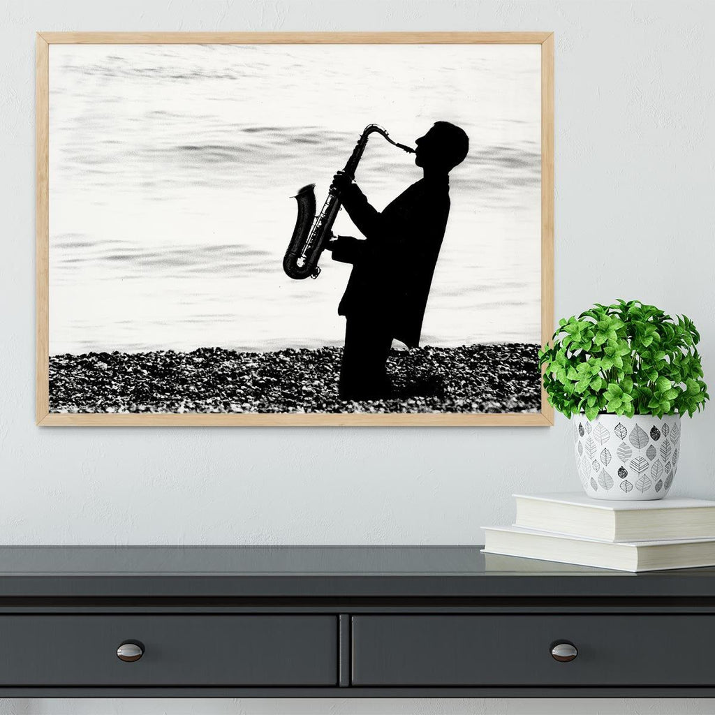 Jazz on the Beach Ready-to-Hang Framed Print