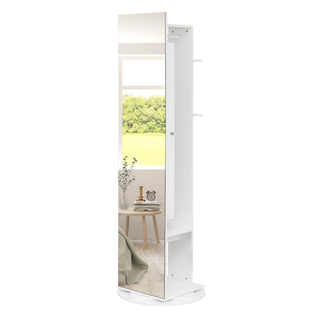 Freestanding Jewelry Armoire and Dressing Station