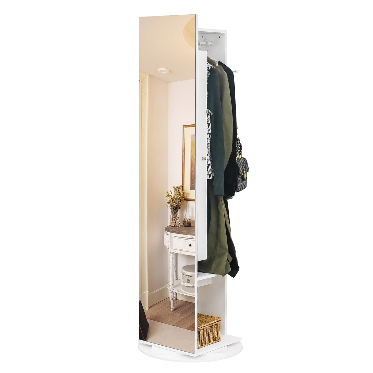 Freestanding Jewelry Armoire and Dressing Station