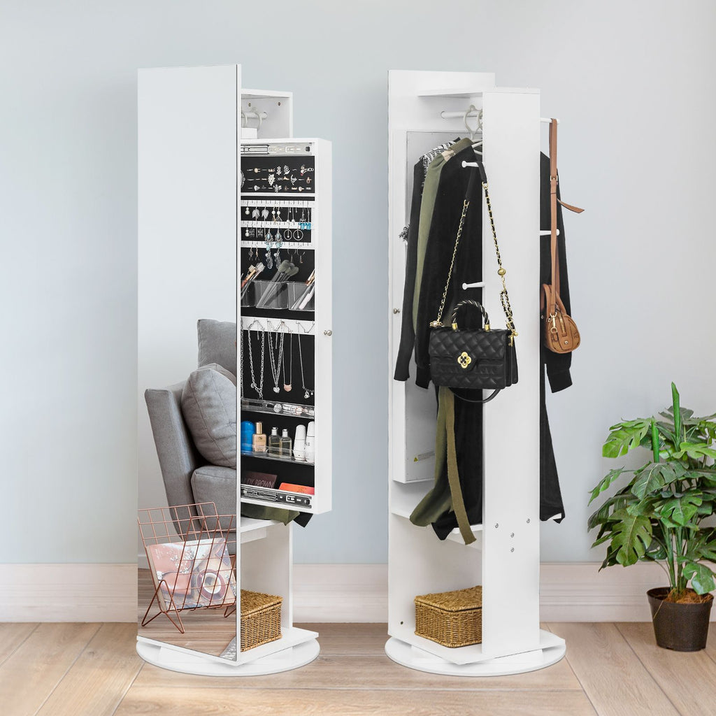 Freestanding Jewelry Armoire and Dressing Station