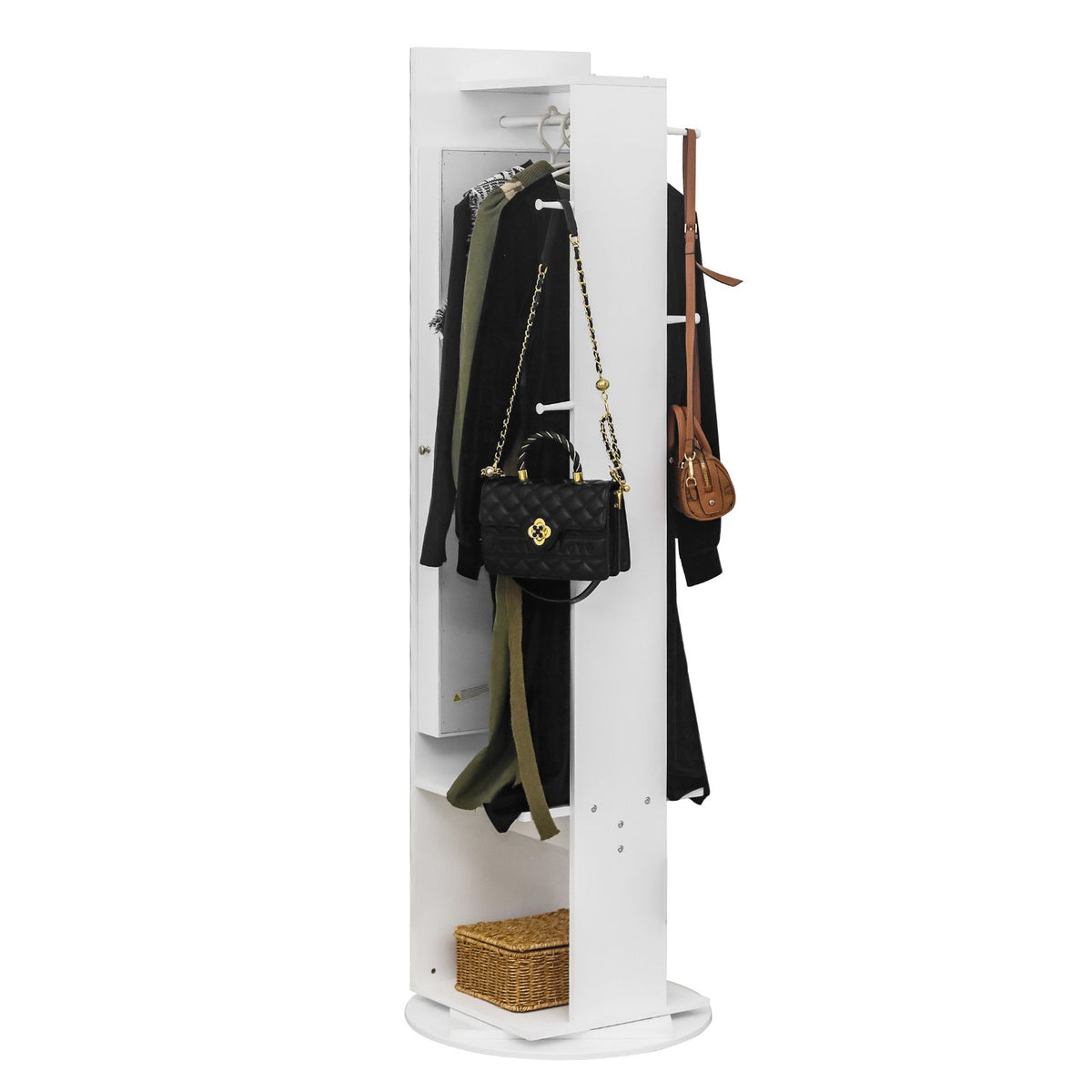 Freestanding Jewelry Armoire and Dressing Station