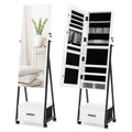 Full-Length Mirror Jewelry Cabinet – Space-Saving Storage