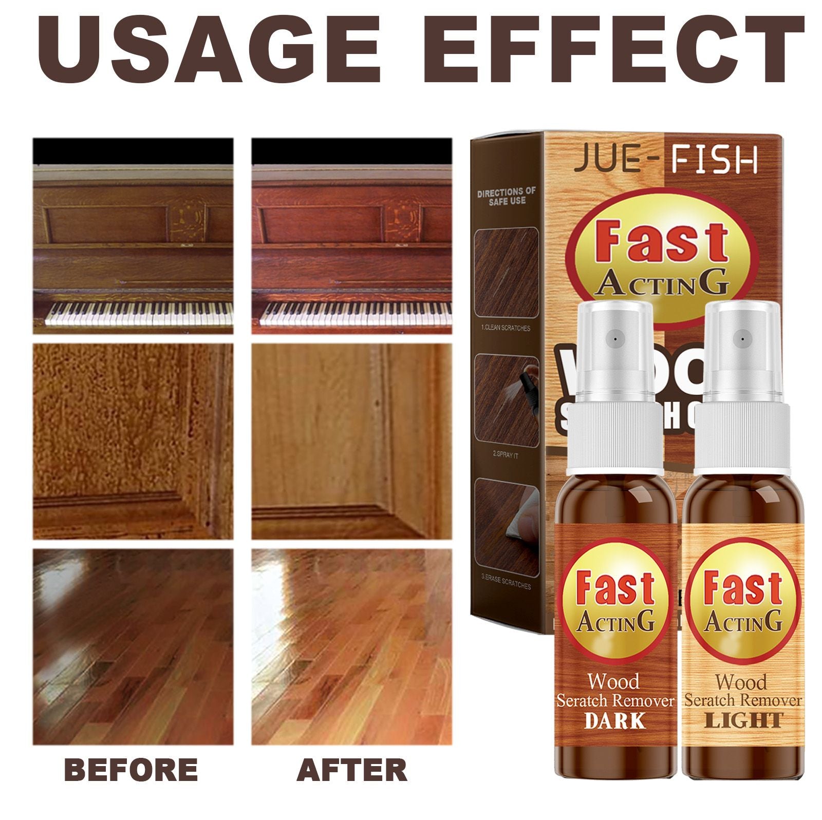 Hardwood Floor Scratch Repair Agent – Instant Fill & Cover