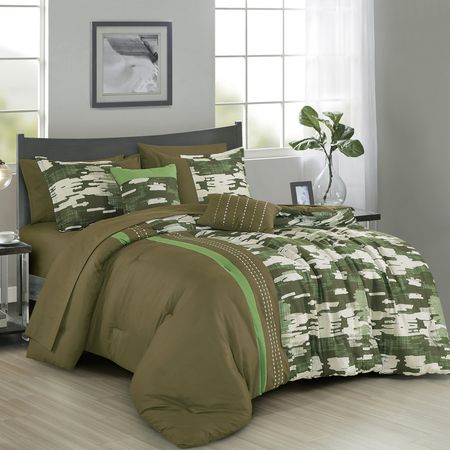 Kai Modern Motif Nine-Piece Comforter Set