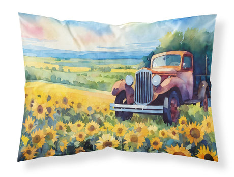 Kansas Sunflowers in Watercolor Standard Pillowcase Lightweight Super Soft Easy Care Decorative Artw