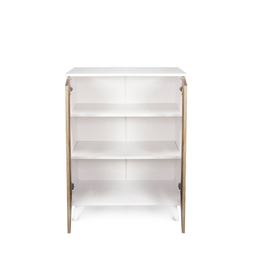 Shoe Cabinet with Multiple Shelves and Elegant Finish
