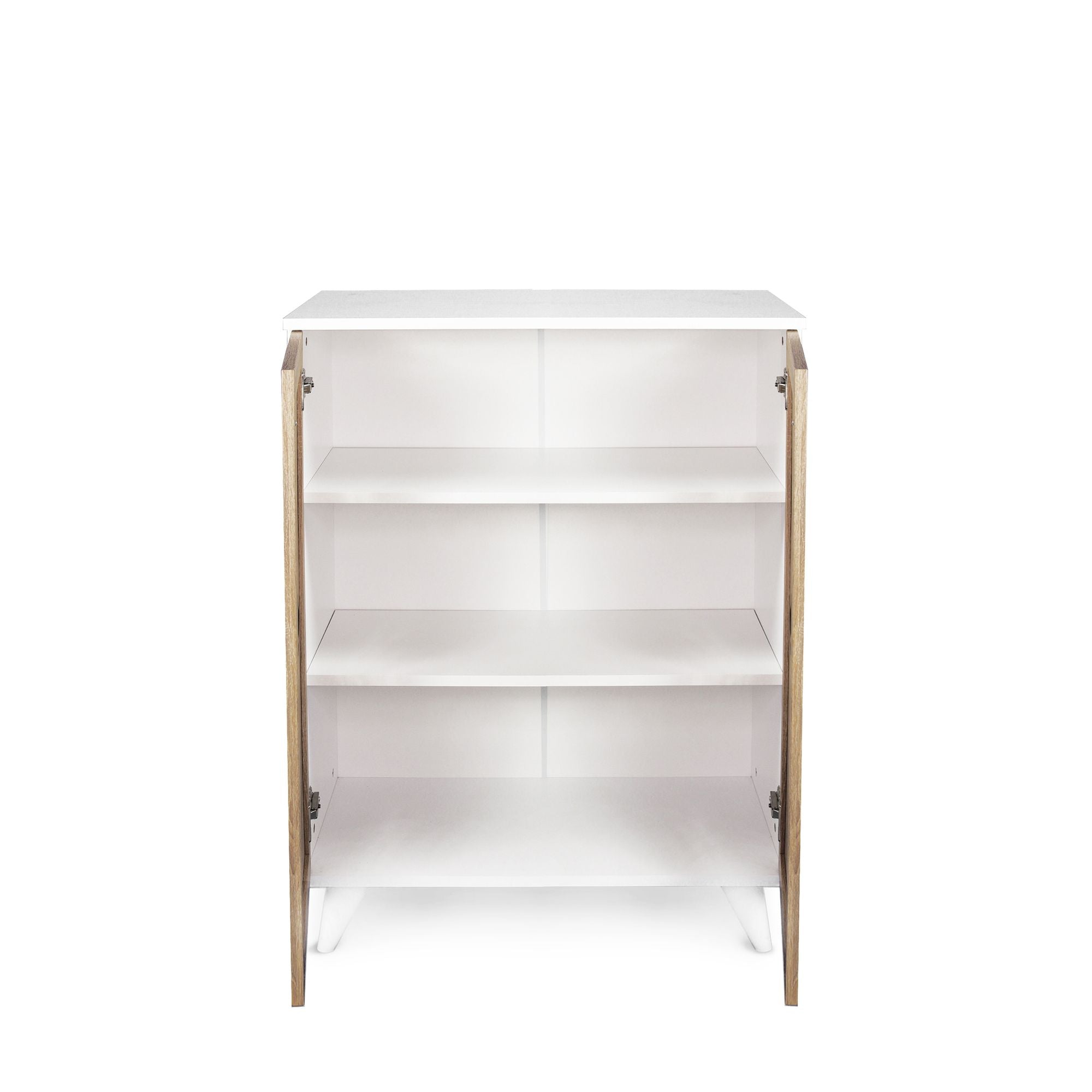 Shoe Cabinet with Multiple Shelves and Elegant Finish