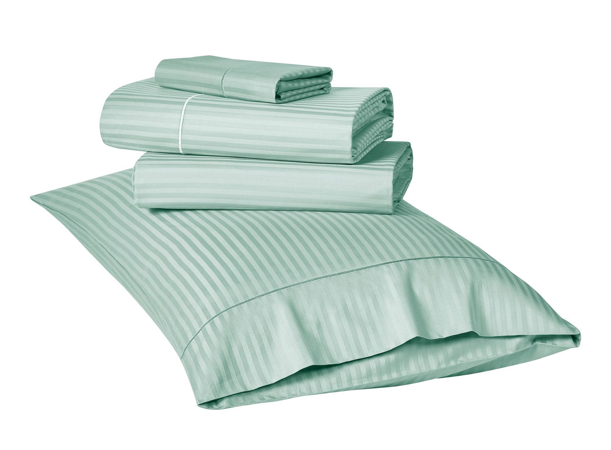 Kathy Ireland 500 Thread Count Damask Stripe Sheet Set - Luxurious and Breathable