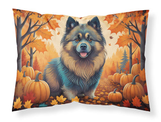 Keeshond Fall Artwork Standard Pillowcase