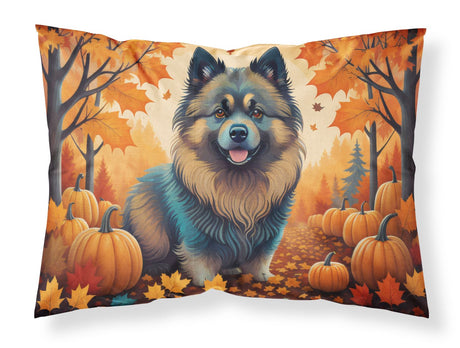Keeshond Fall Artwork Standard Pillowcase