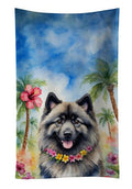 Keeshond Luau Decorative Kitchen Towel
