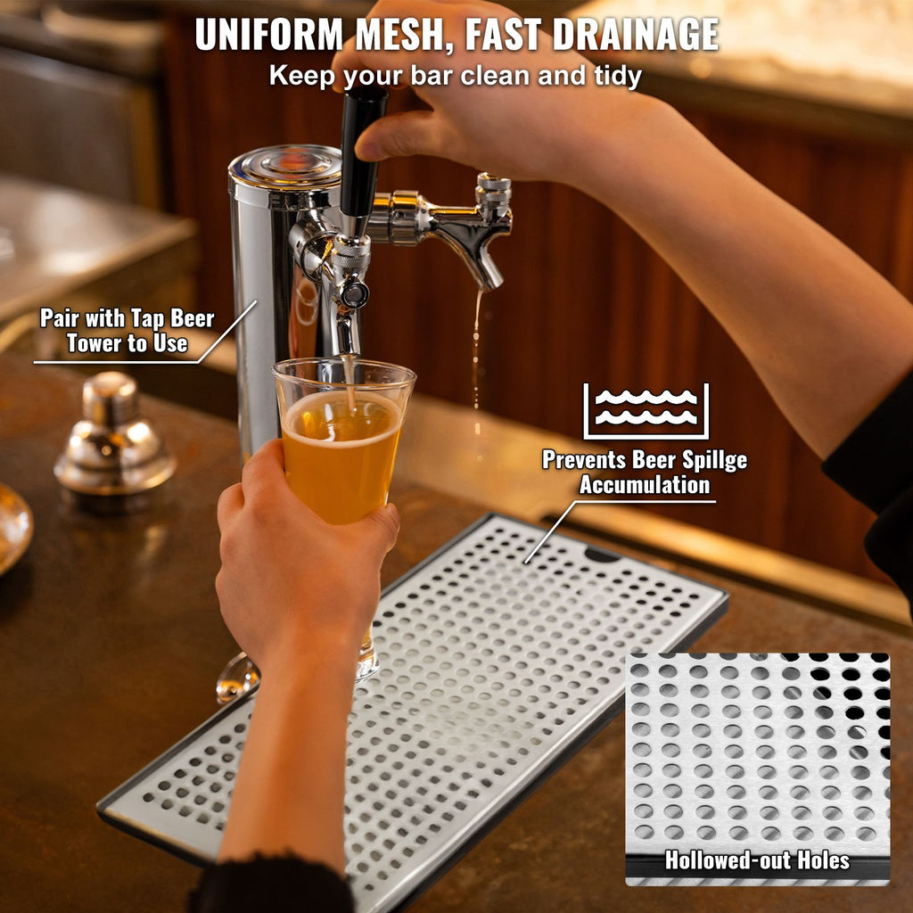 Kegerator Drip Tray With Removable Cover
