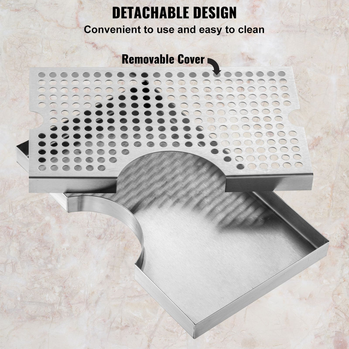 Kegerator Drip Tray With Removable Cover