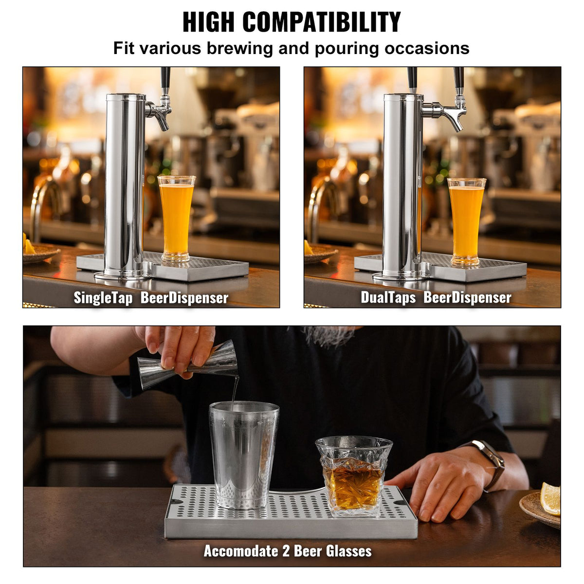Kegerator Drip Tray With Removable Cover