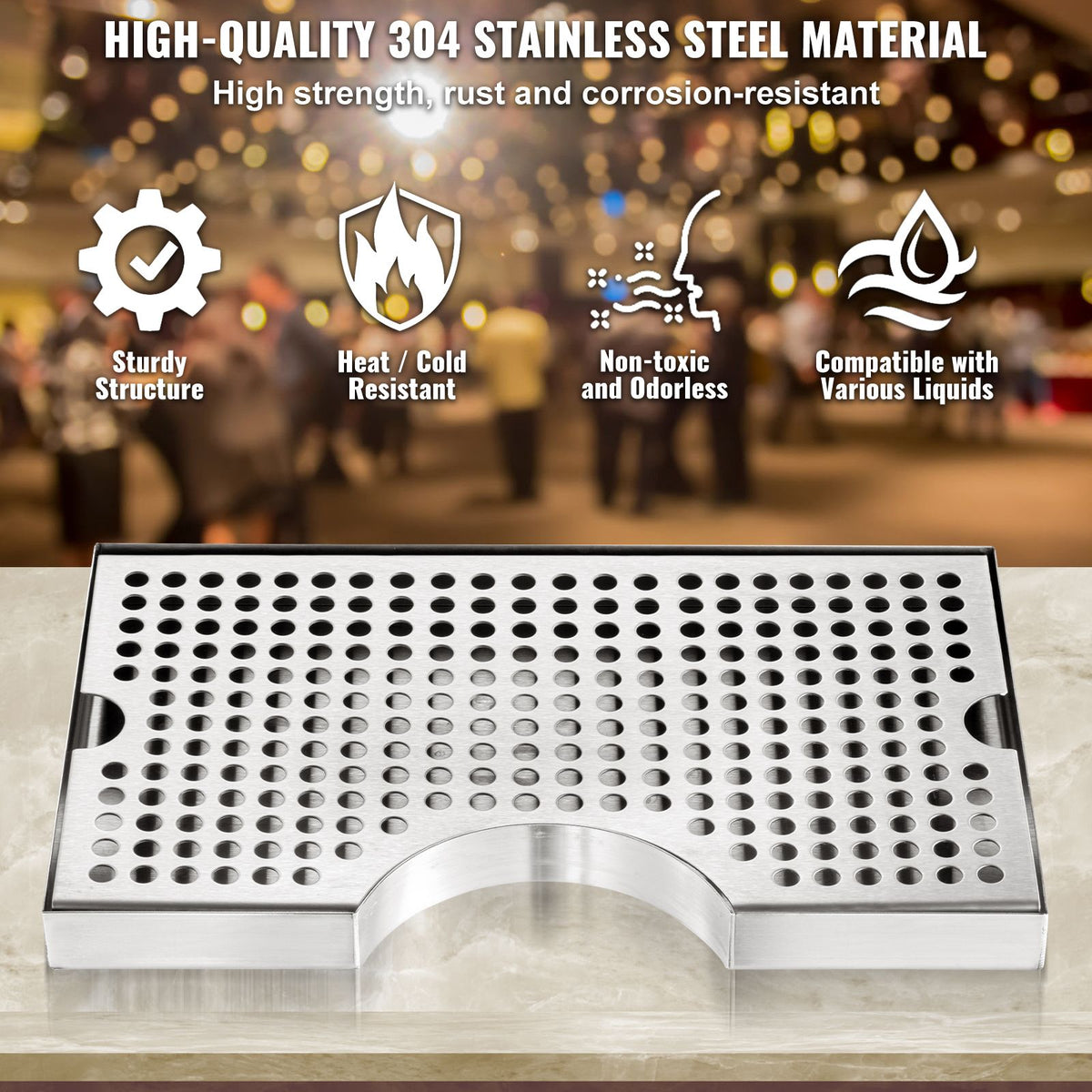 Kegerator Drip Tray With Removable Cover