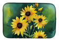 Kentucky Goldenrod Watercolor Dish Drying Mat