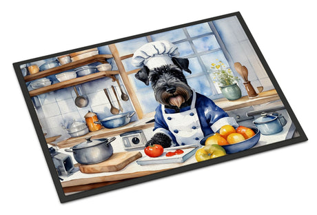 Kerry Blue Terrier Chef Artwork Doormat