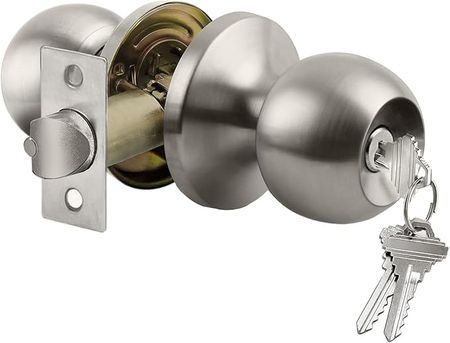 Standard Ball Interior Door Knob with Keyed Entry