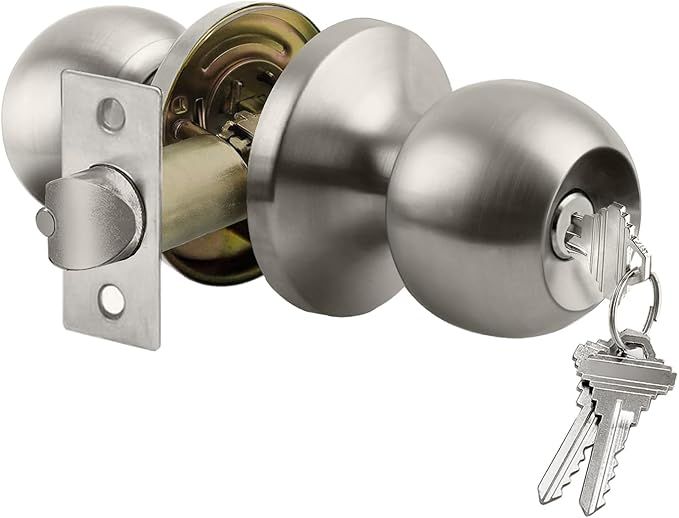 Standard Ball Interior Door Knob with Keyed Entry