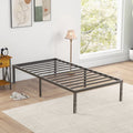 King Platform Bed Frame with Slatted Support and Underbed Storage
