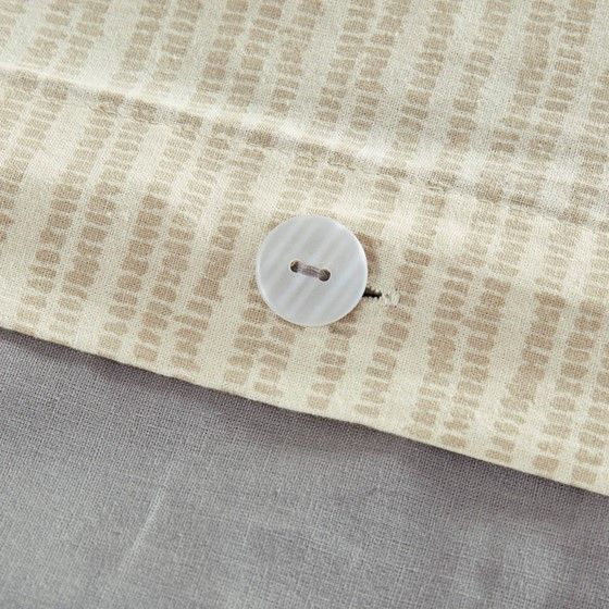 Grey and Yellow Striped Duvet Cover Set