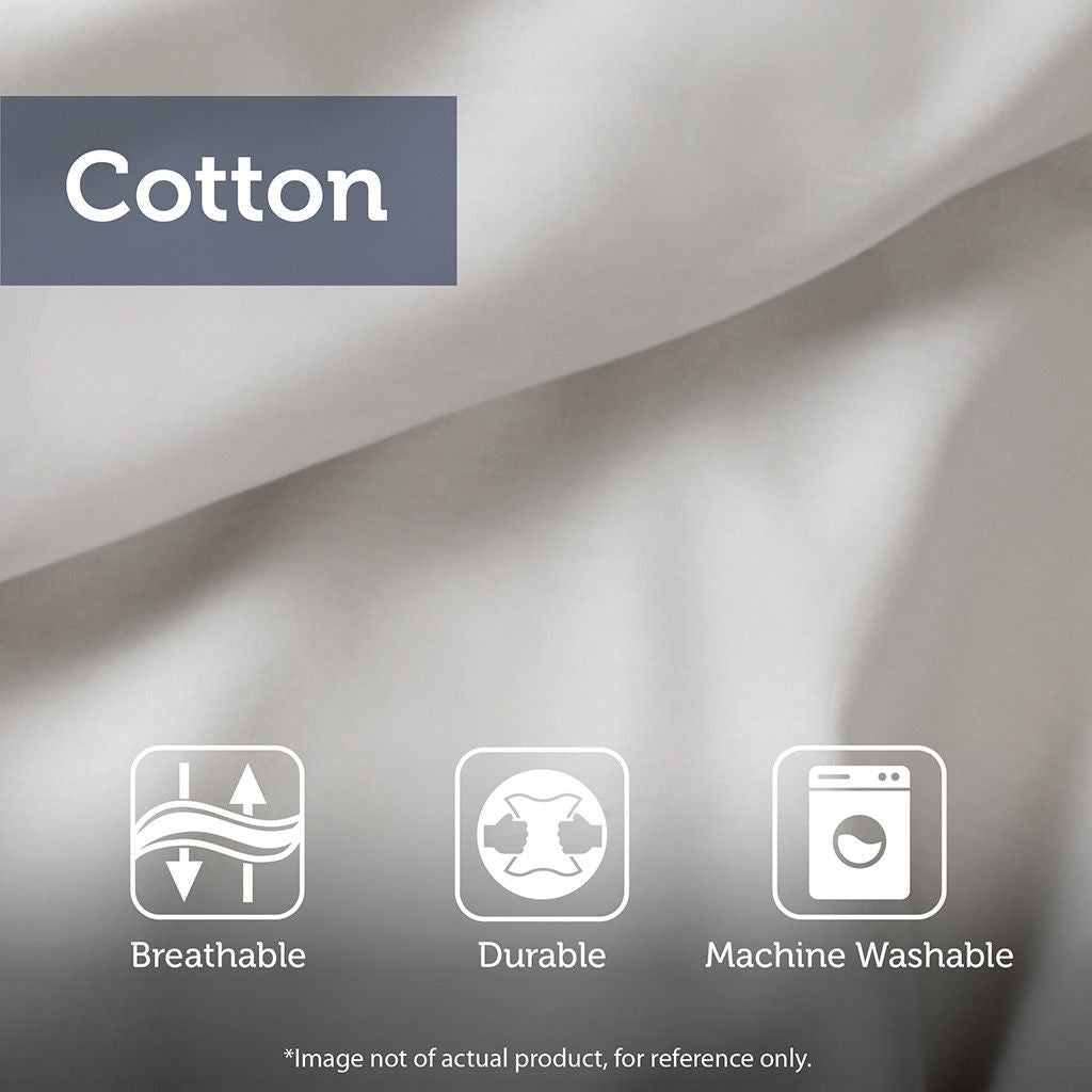 White Tufted Chenille Damask Duvet Cover Set