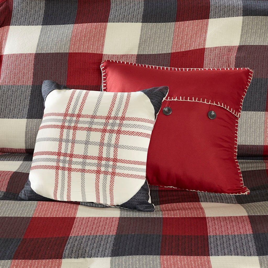 Cabin-Inspired Buffalo Plaid Duvet Cover Set