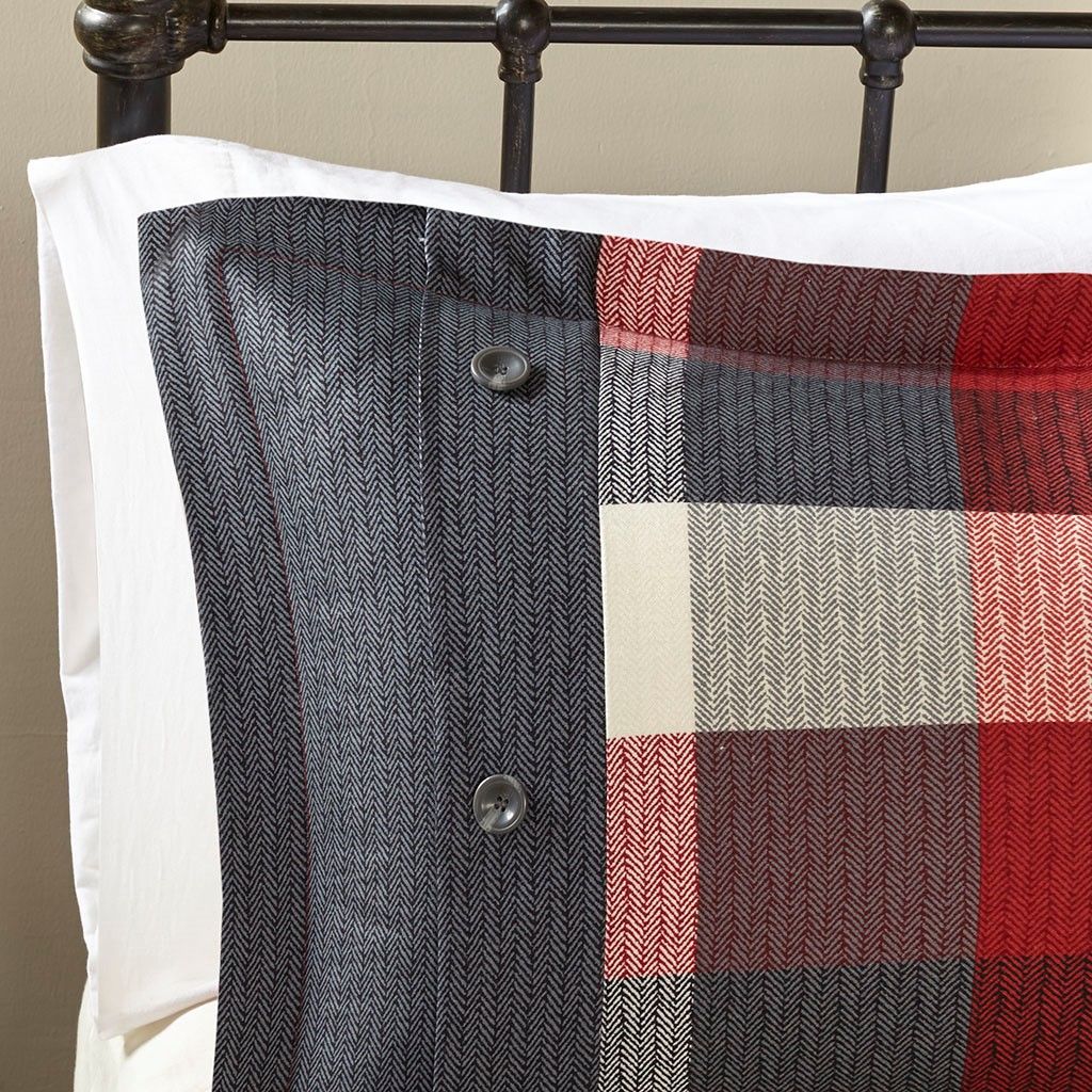 Cabin-Inspired Buffalo Plaid Duvet Cover Set