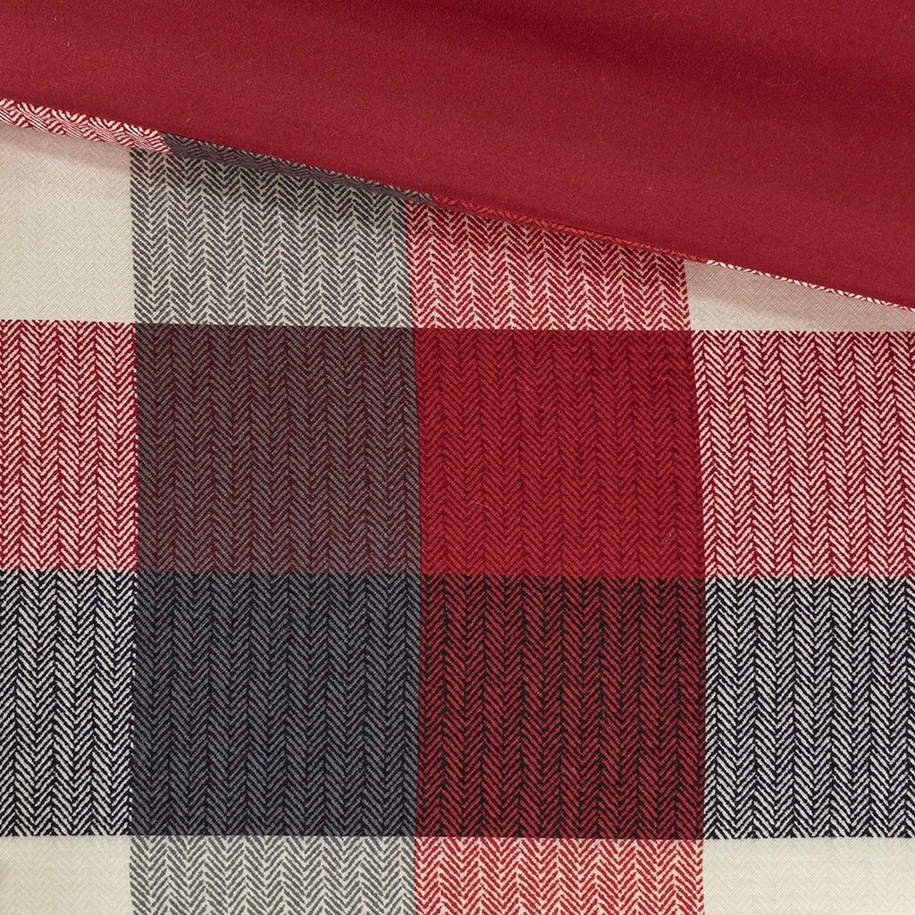 Cabin-Inspired Buffalo Plaid Duvet Cover Set