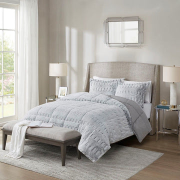 Back Print Long-Fur Reversible Comforter Mini Set