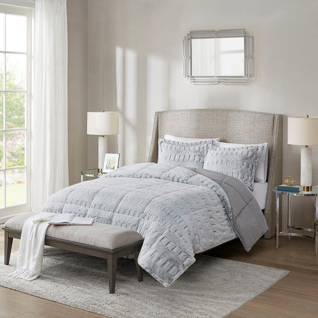 Back Print Long-Fur Reversible Comforter Mini Set