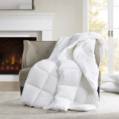 King/Cal King Dobby Cotton Down Alternative Comforter – Warm, Breathable, Oeko-Tex