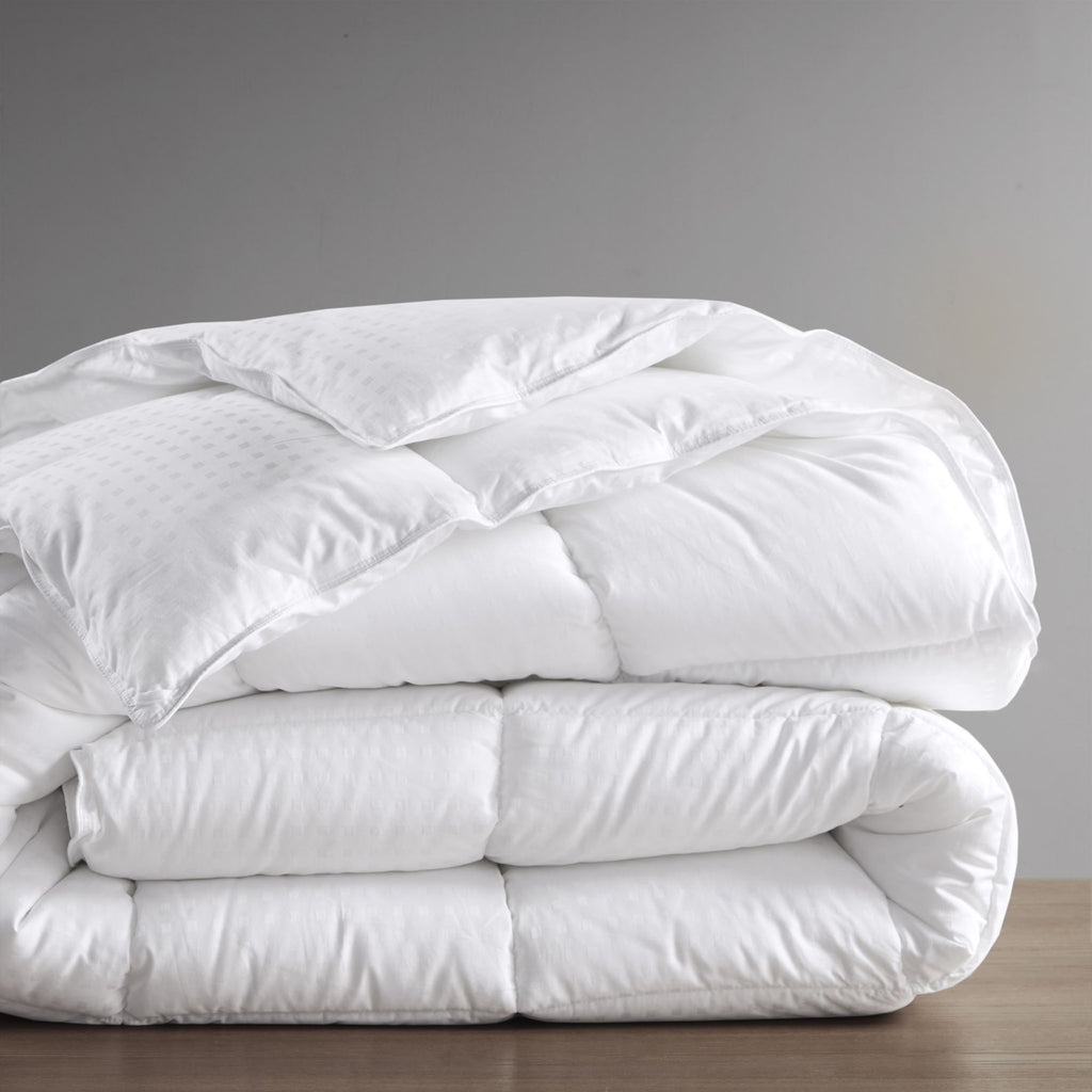 King/Cal King Dobby Cotton Down Alternative Comforter – Warm, Breathable, Oeko-Tex
