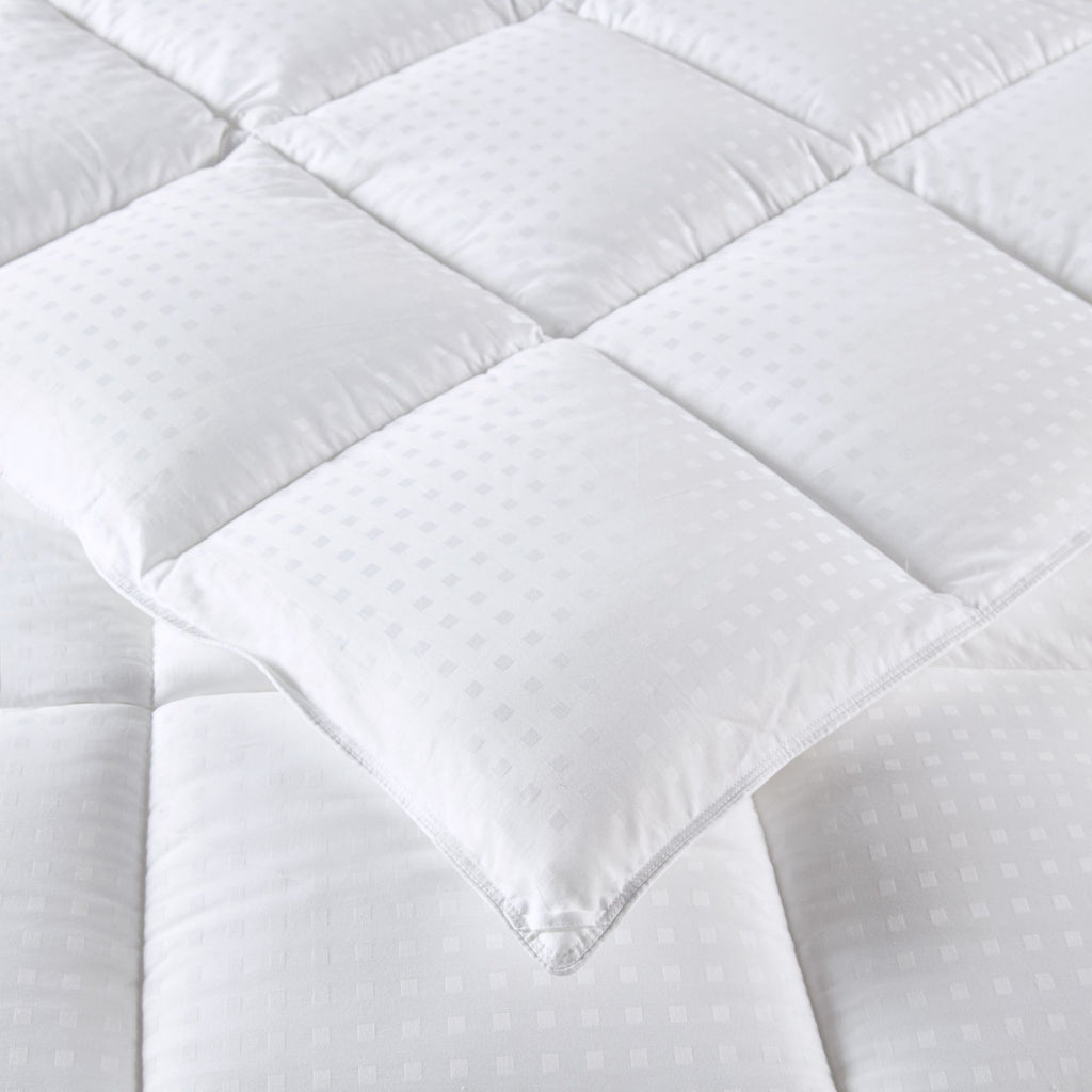 King/Cal King Dobby Cotton Down Alternative Comforter – Warm, Breathable, Oeko-Tex