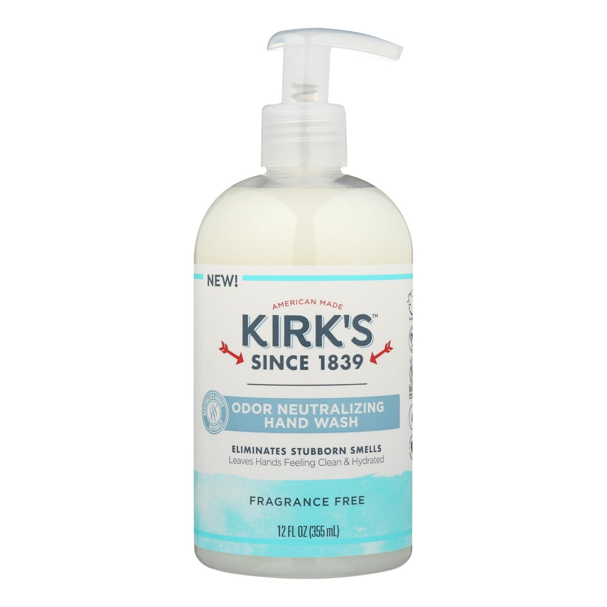 Kirk's Natural Fragrance-Free Hand Soap